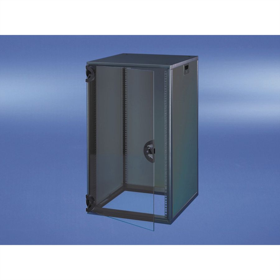 SCHROFF 19"-Schrank, mit Rauchglastür und Rückwand - NOVASTAR 12HE 553B 600T 7021