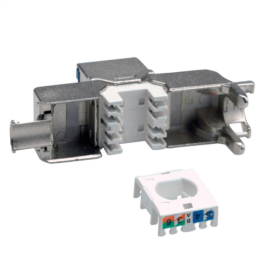 VALUE Cat.6A (Class EA) Keystone, RJ-45, geschirmt, werkzeuglos