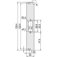 SCHROFF Frontplatten für D-Sub Steckverbinder - TEILFRONPL.3HE 4TE 1X15 DC