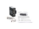 EXSYS EX-62021PoE-P 5-Port Industrial Gigabit Micro Switch mit Pass-Through, unmanaged