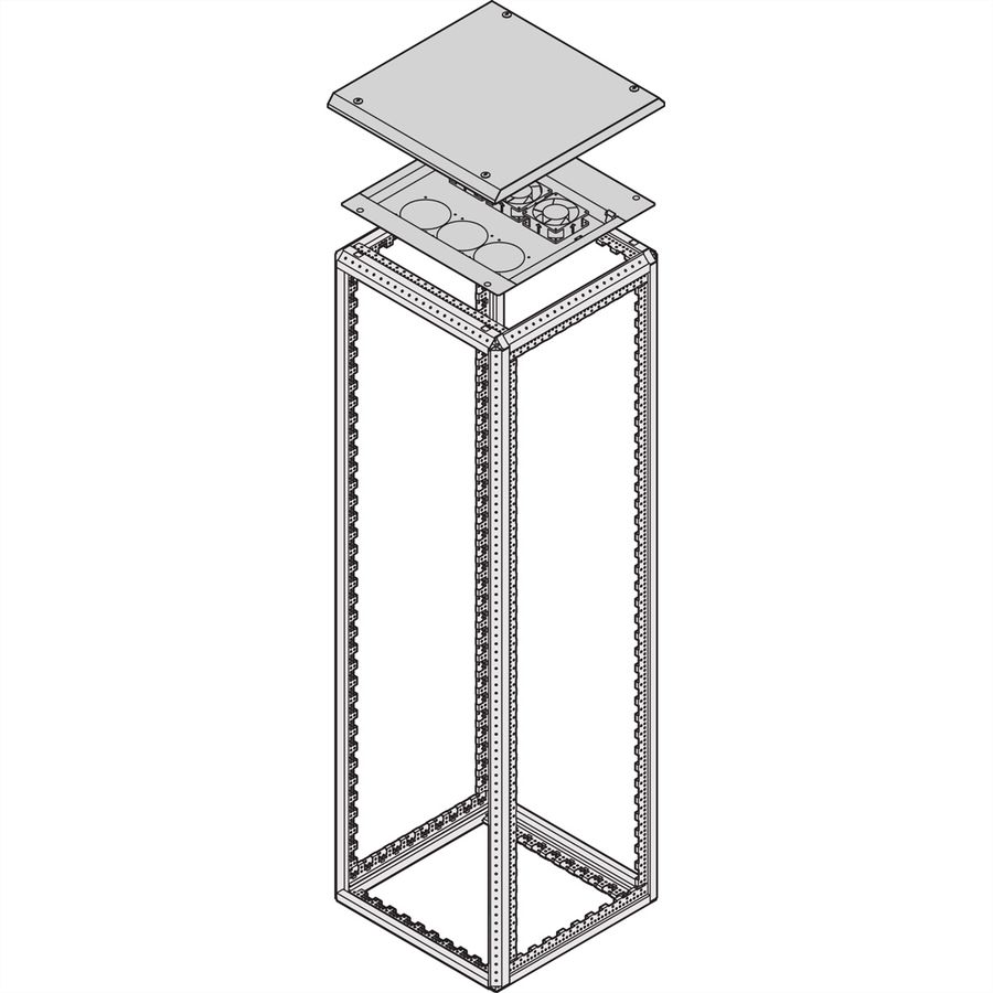 SCHROFF Dach für Lüfter IP 22 - DACH BELUEFT. 600B 800T IP22
