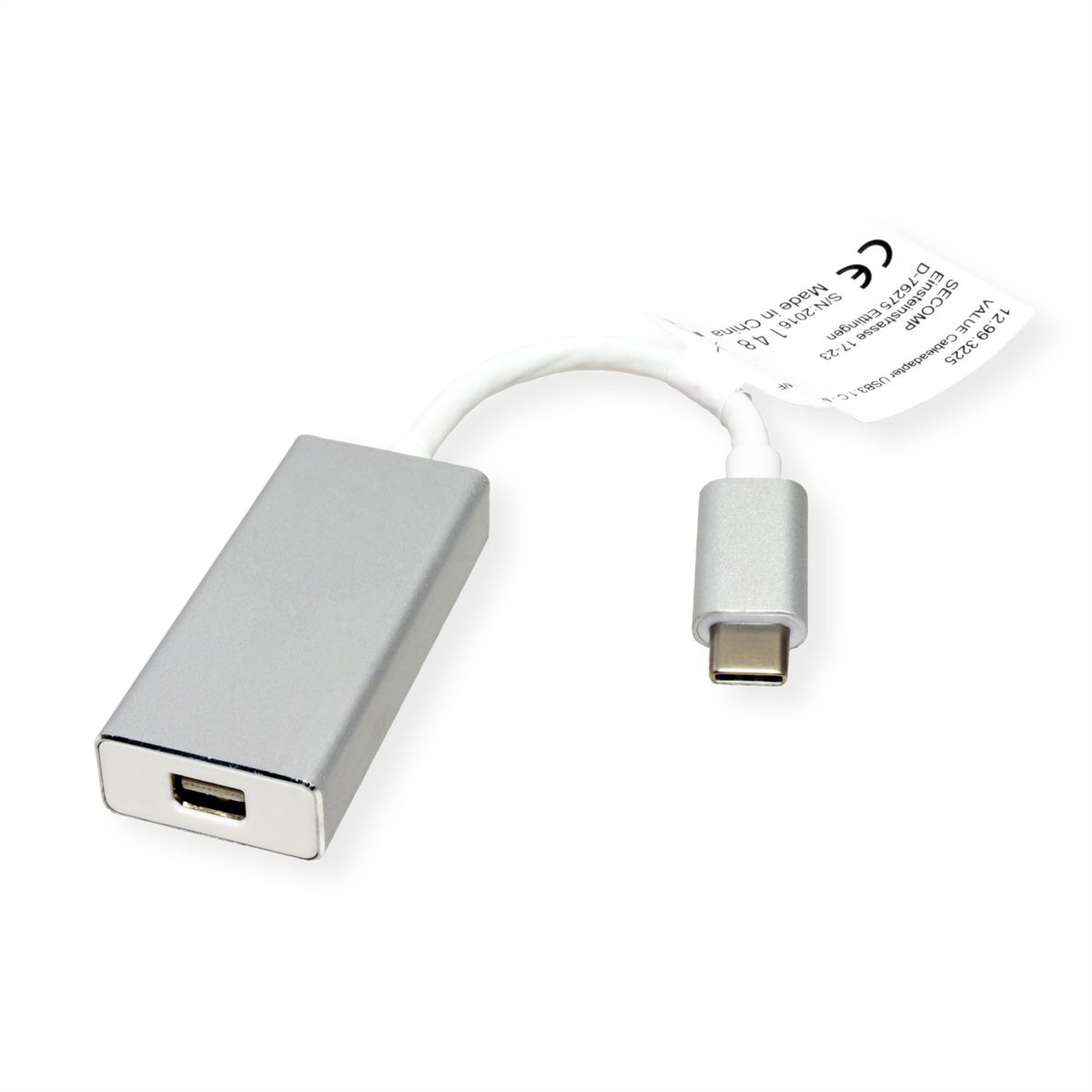 VALUE Display Adapter USB Typ C - Mini DisplayPort v1.2