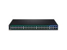 TRENDnet TPE-5240WS Gigabit Ethernet (10/100/1000), Energie Über Ethernet (PoE) Unterstützung 1U Schwarz Netzwerk-Switch