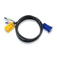 ATEN 2L-5205A KVM Anschlußkabel 5m mit Audio, schwarz, 5 m