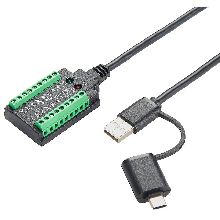 EXSYS EX-13003 USB 2.0 zu 1 x Seriell RS-232/422/485 und TTL Kabel mit 18-Pin Terminal Block