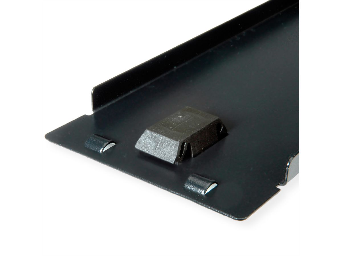 ROLINE 19"-Blindplatte Snap-in, 2 HE, schwarz