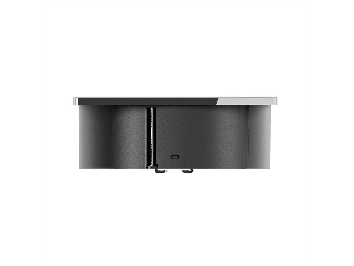 BACHMANN SENSE Edelstahl-Optik 2xCEE7/3, L=2,0m AEH