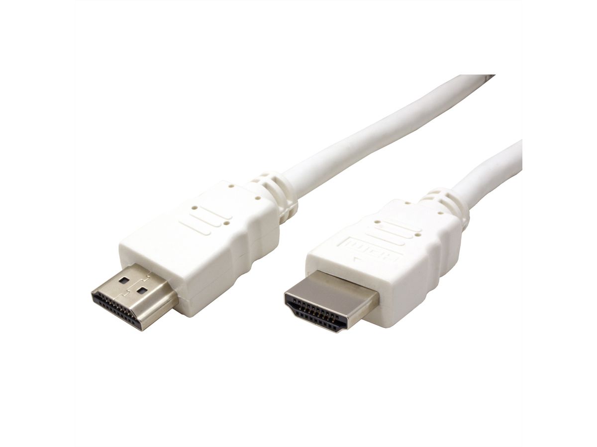 VALUE HDMI High Speed Kabel mit Ethernet, weiß, 2 m