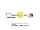 ROLINE GOLD USB 2.0 Sync- & Ladekabel USB-A/Lightning, Stütze, 1 m