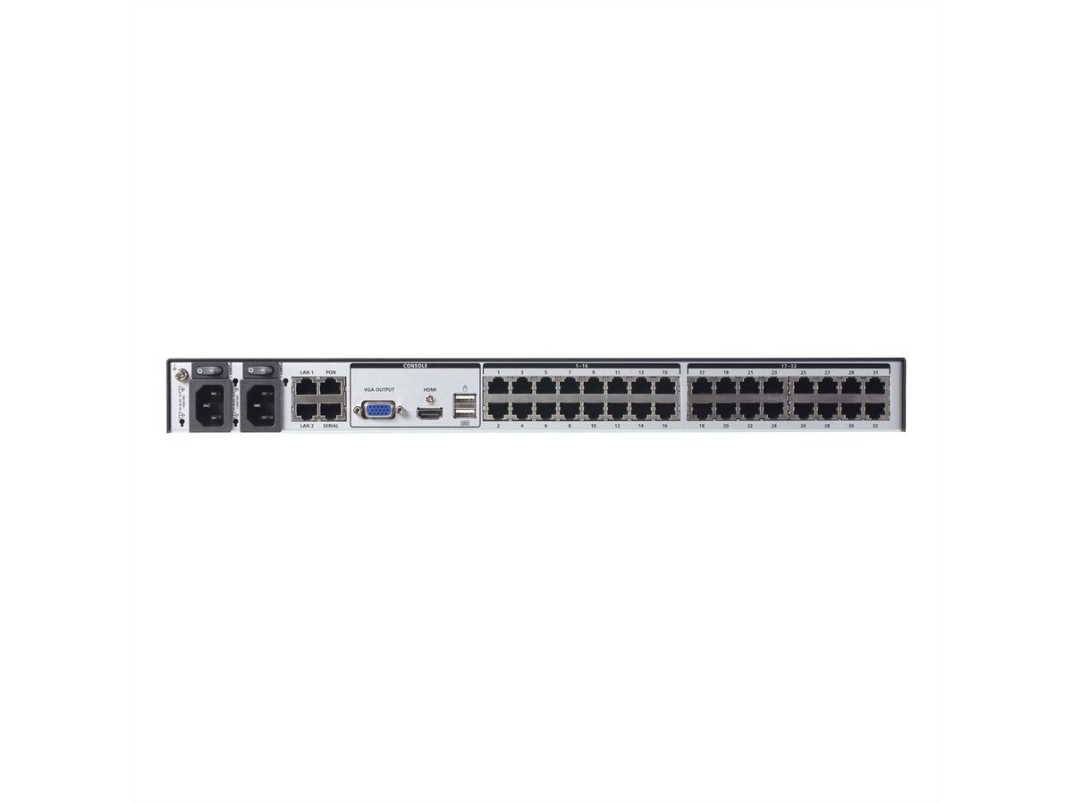 ATEN KN8032VB 32-Port Multi Interface Cat 5 KVM over IP Switch 1 Local 8 Remote Access