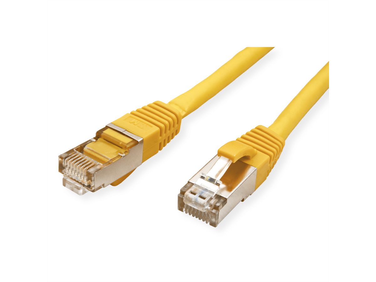 VALUE Patchkabel Kat.6 (Class E) S/FTP (PiMF), LSOH, gelb, 7 m