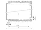 SCHROFF HF-Tubus - HF-TUBUS 3HE 21TE 1 METER