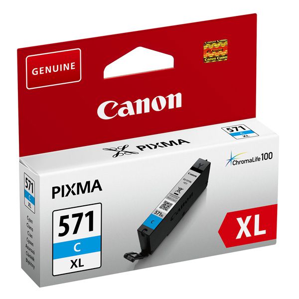 CLI-571XL C, Tinte cyan, 11ml für PIXMA MG5750, MG5751, MG5752, MG5753, MG6850, MG6851, MG6852