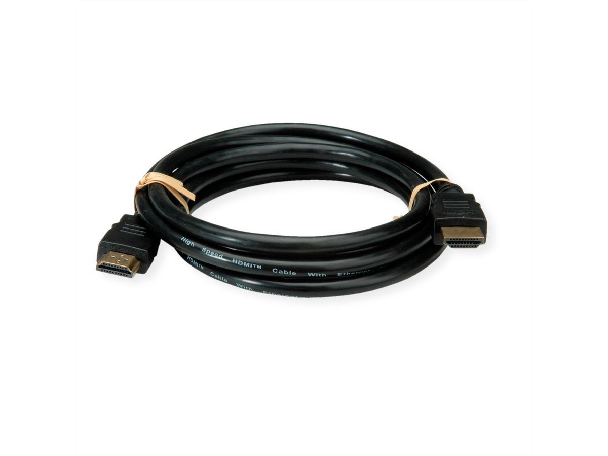 ROLINE RM 8K HDMI Ultra HD Kabel mit Ethernet, ST/ST, schwarz, 5 m