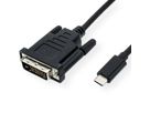 VALUE USB Typ C - DVI Adapterkabel, ST/ST, 1 m