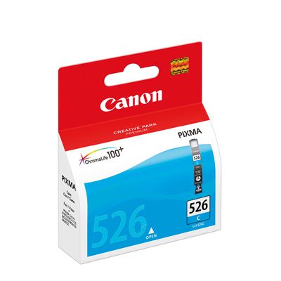 Canon CLI-526C - Tinte cyan für PIXMA, ca. 505 Seiten, MG5150 / MG5220 / MG5250 / MG6120 / MG6150 / MG8120 / IP4820 / IP4850