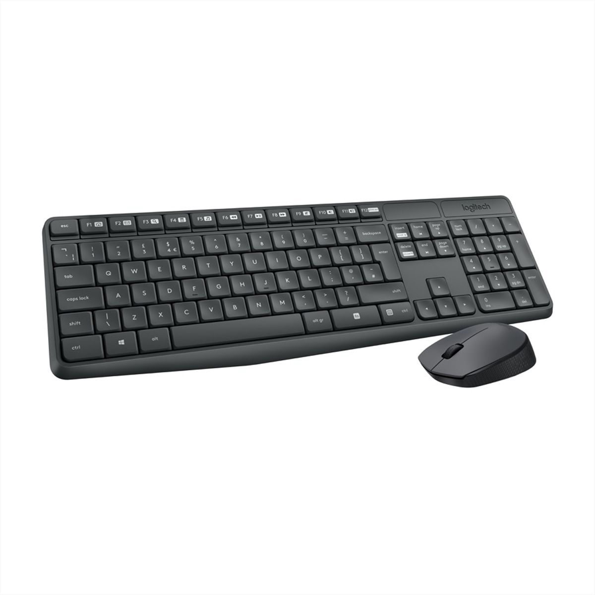 Logitech MK235 Wireless Combo Tastatur, Maus, schwarz