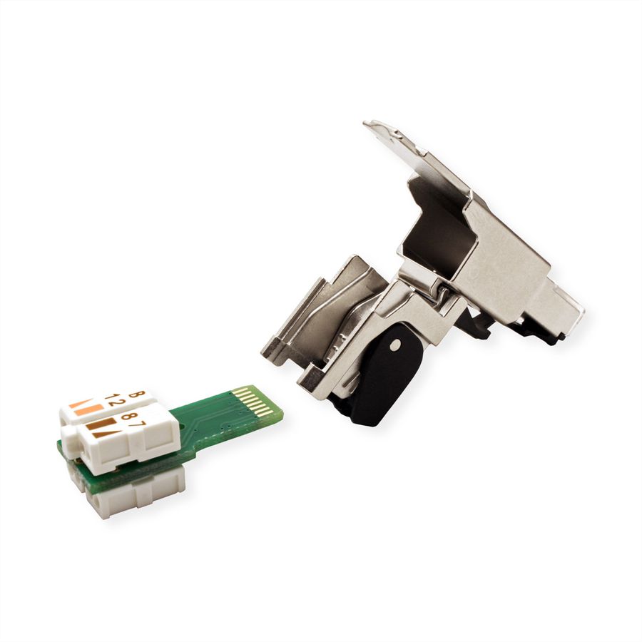 TELEGÄRTNER MFP8 feldkonfektionierbarer RJ-45 Stecker, Cat.6A (Class EA) T568B