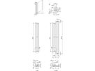 SCHROFF Frontprofil für IEEE-Griff, 3 HE mit 0,1" Versatz, geschirmt - FRONTPROFIL 3HE 8TE IEL OFF