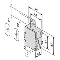 SCHROFF Mikroschalter für Carrier (Mid-size-AdvancedMC-Module) - MICRO SCHALTER SDS002 10STK