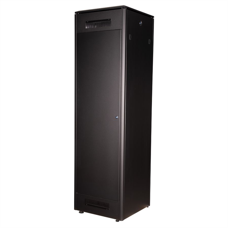 ROLINE 19-Zoll Netzwerkschrank Pro 42 HE, 600x600 BxT Glastür schwarz