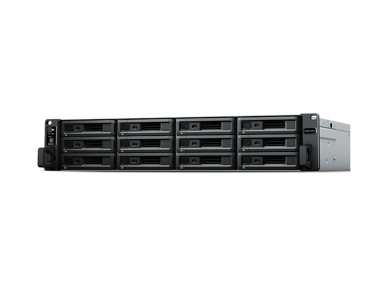 Synology RackStation RS3621RPXS NAS & Speicherserver Rack (2U) Eingebauter Ethernet-Anschluss Schwarz D-1531