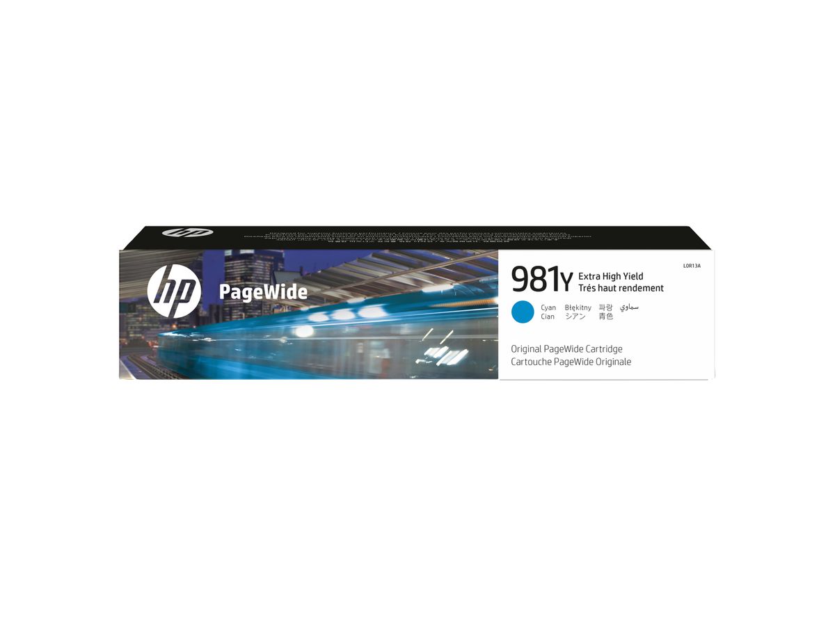 HP 981Y Cyan Original PageWide Druckerpatrone mit sehr hoher Reichweite