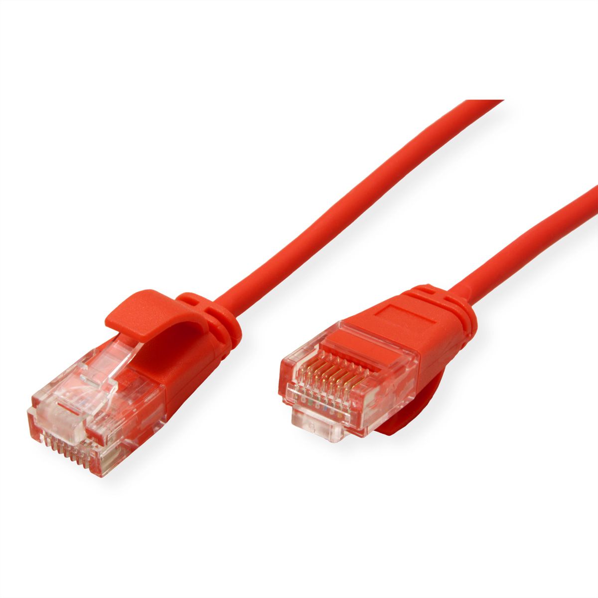 ROLINE UTP DataCenter Patchkabel Cat.6A (Class EA), LSOH, slim, rot, 3 m