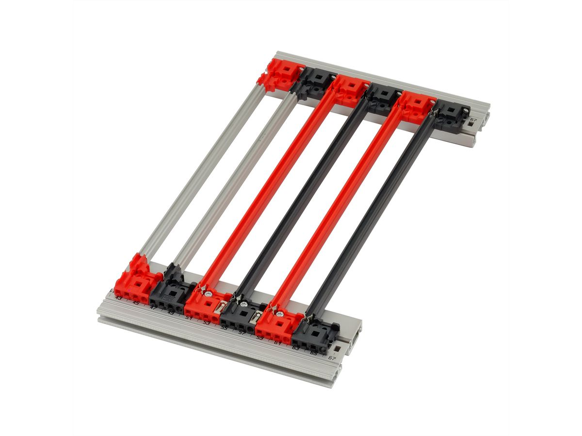 SCHROFF FUEHRUNGSSCHIENE IEEE 220T 2,5MM ROT
