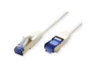 VALUE Patchkabel Kat.6A (Class EA) S/FTP (PiMF), LSOH, weiß, 0,3 m
