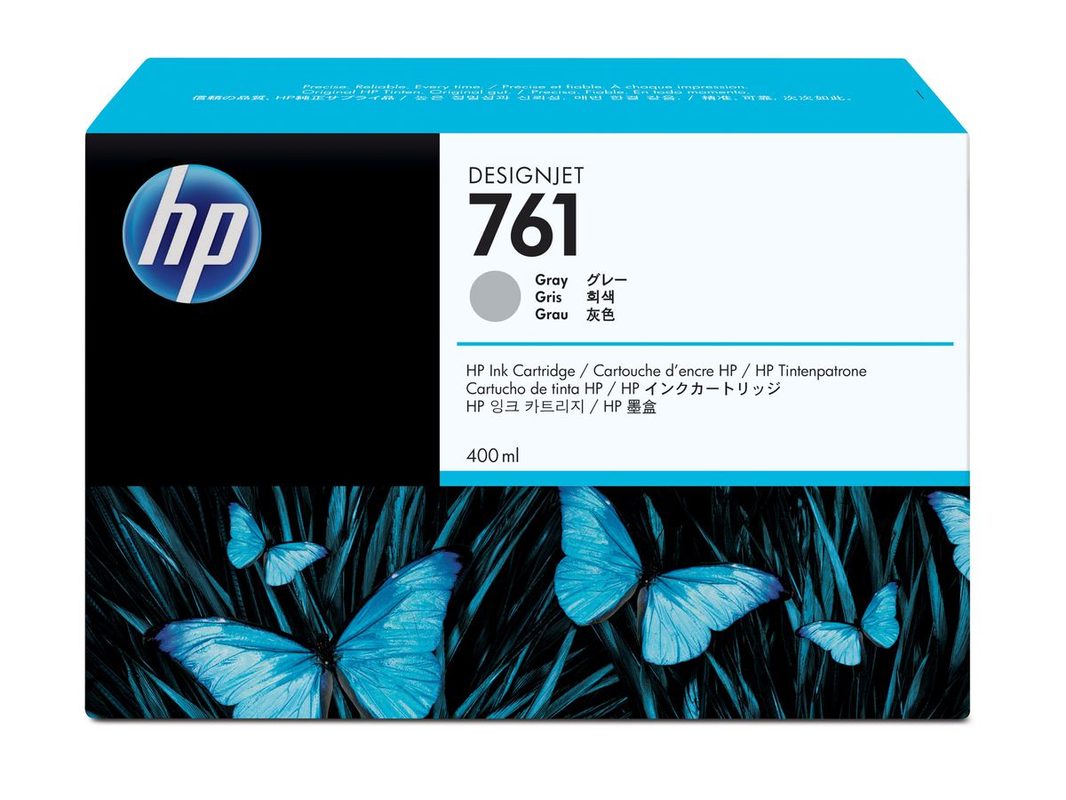 HP 761 Grau DesignJet Druckerpatrone, 400 ml