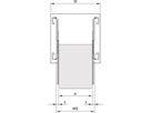 SCHROFF Befestigungsmaterial - MONTAGESATZ TELESKOPSCH.1HE