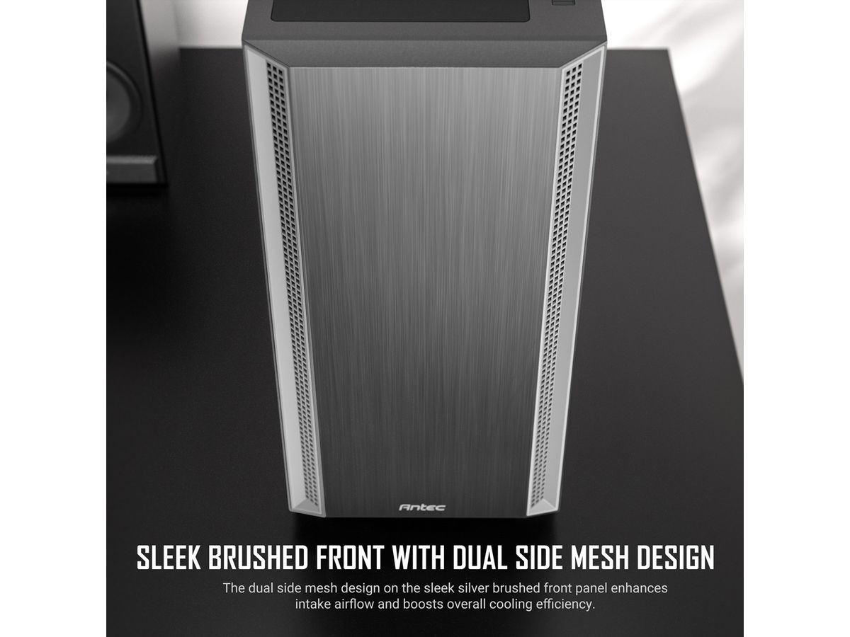 ANTEC Performance P7S Mid Tower ATX M-ATX ITX PC Gehäuse, silberfarben