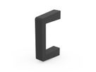 SCHROFF Frontgriff - FRONTGRIFF ALU 2HE SCHWARZ