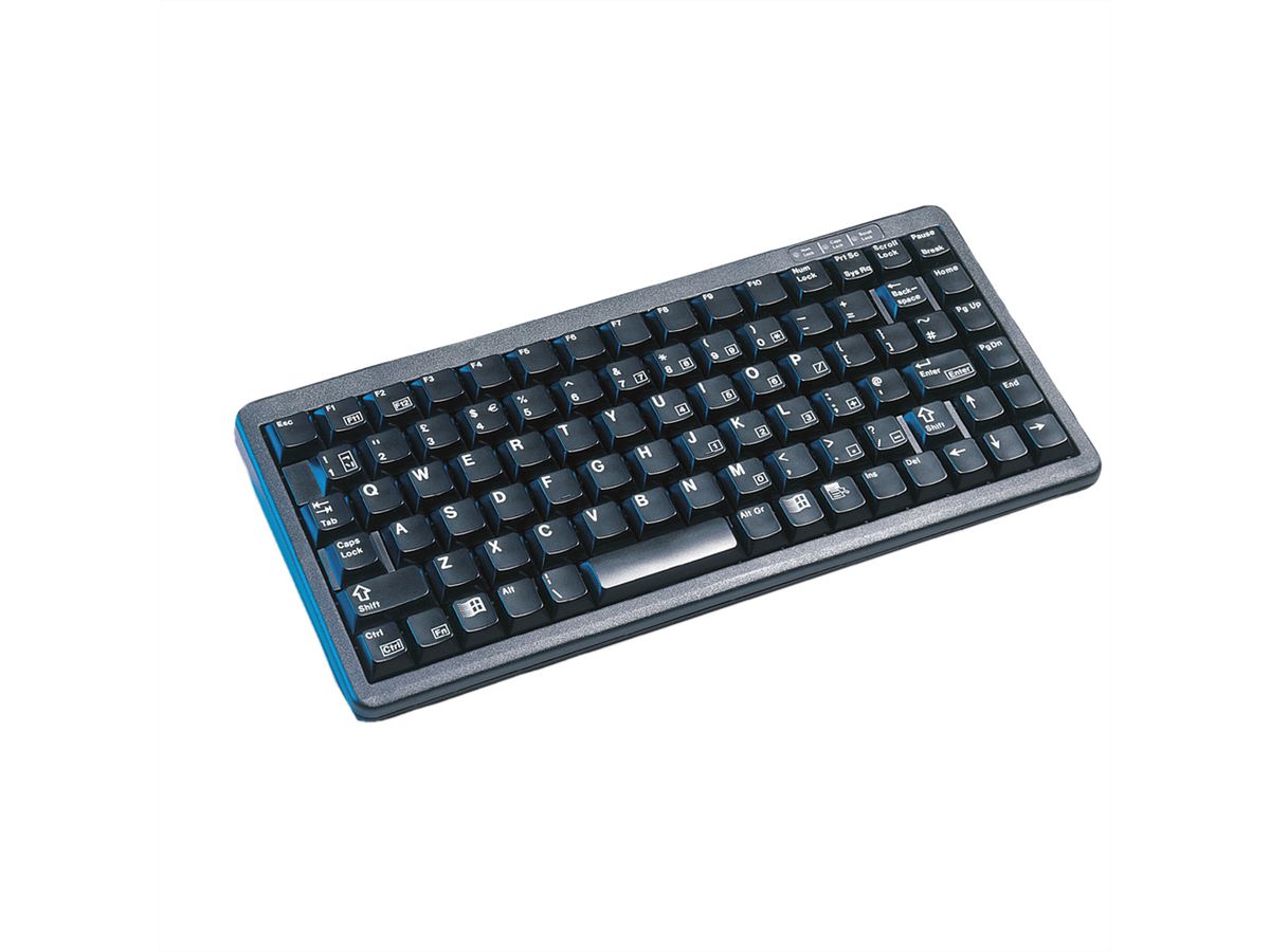 Cherry Kompakt-Tastatur G84-4100 schwarz USB+PS/2, G84-4100LCMDE-2