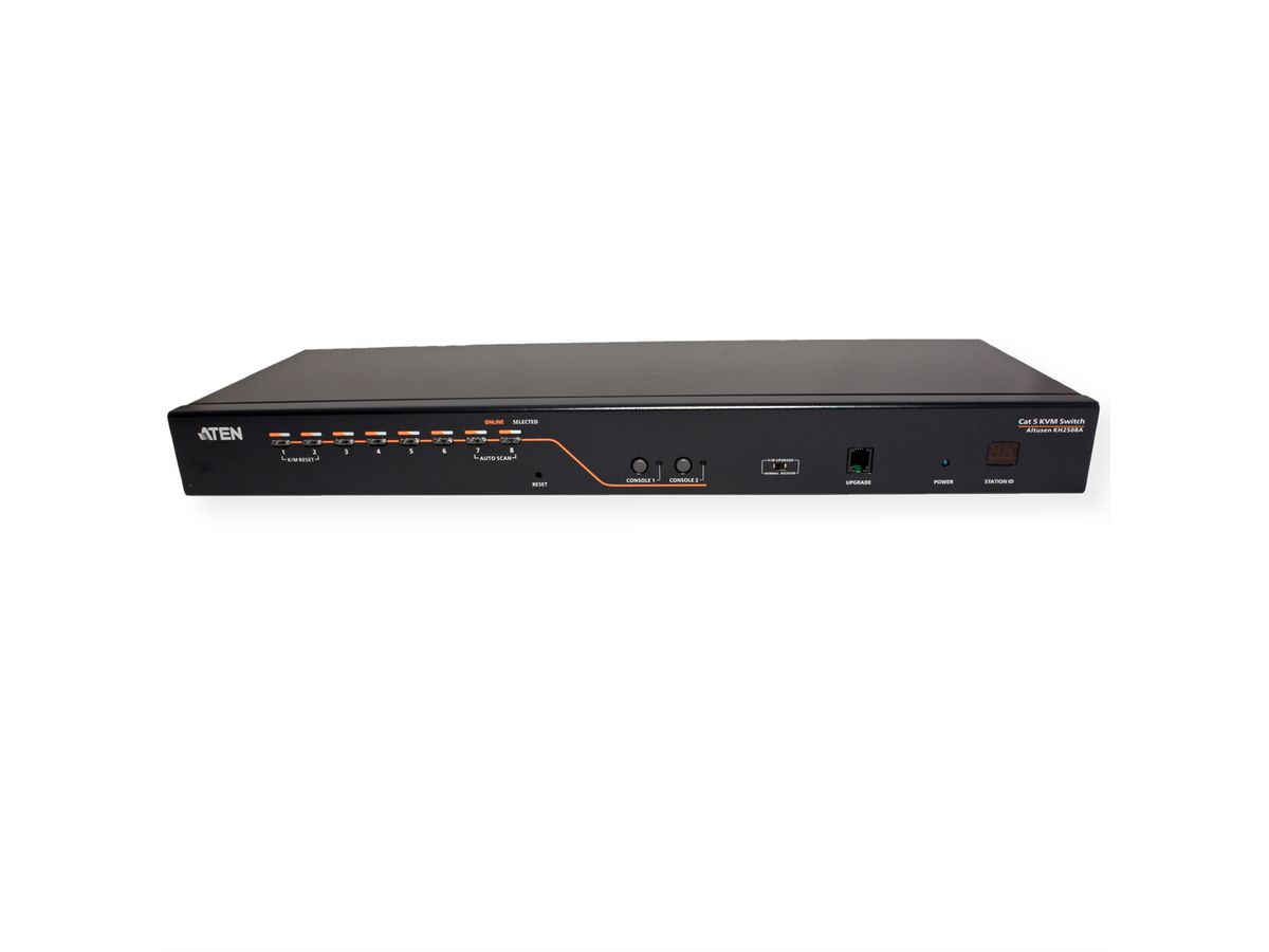 ATEN KH2508A 2-Konsole 8-Port Multi-Interface (DisplayPort, HDMI, DVI, VGA) Cat 5 KVM Switch