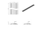DATAFLEX Addit Kabelschutz, gerade 423, schwarz, 150 cm