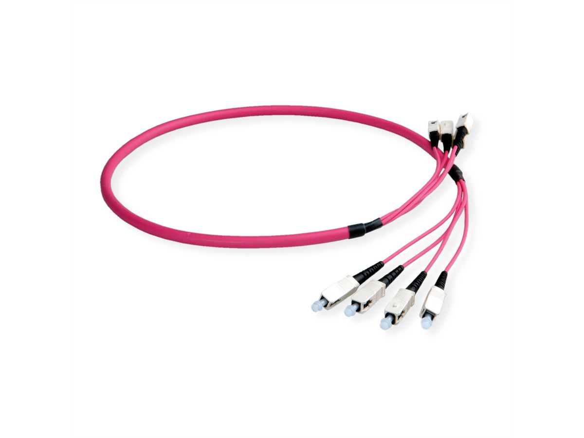 LEONI LWL-Breakoutkabel 12G OM4, lfd. m