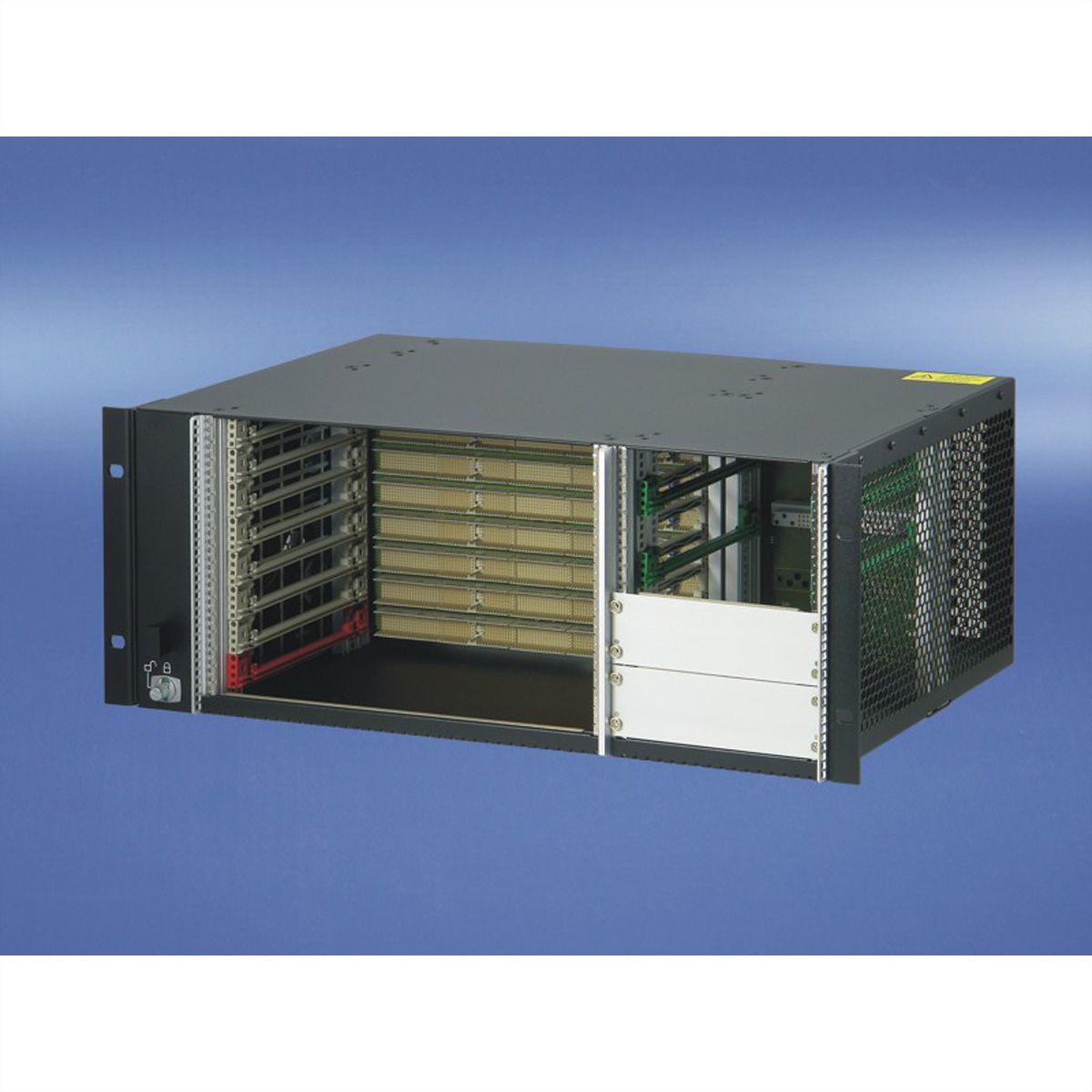 SCHROFF 4 HE, 8 Slot, mit Rear I/O, für 19"-Netzgerät - BGTR 4HE 275T 8SL CPCI 19"