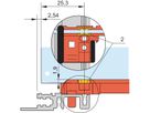 SCHROFF FUEHRUNGSSCH.STD UNI 280T 2MM (10STK), Führungsschiene Typ Standard, PC
