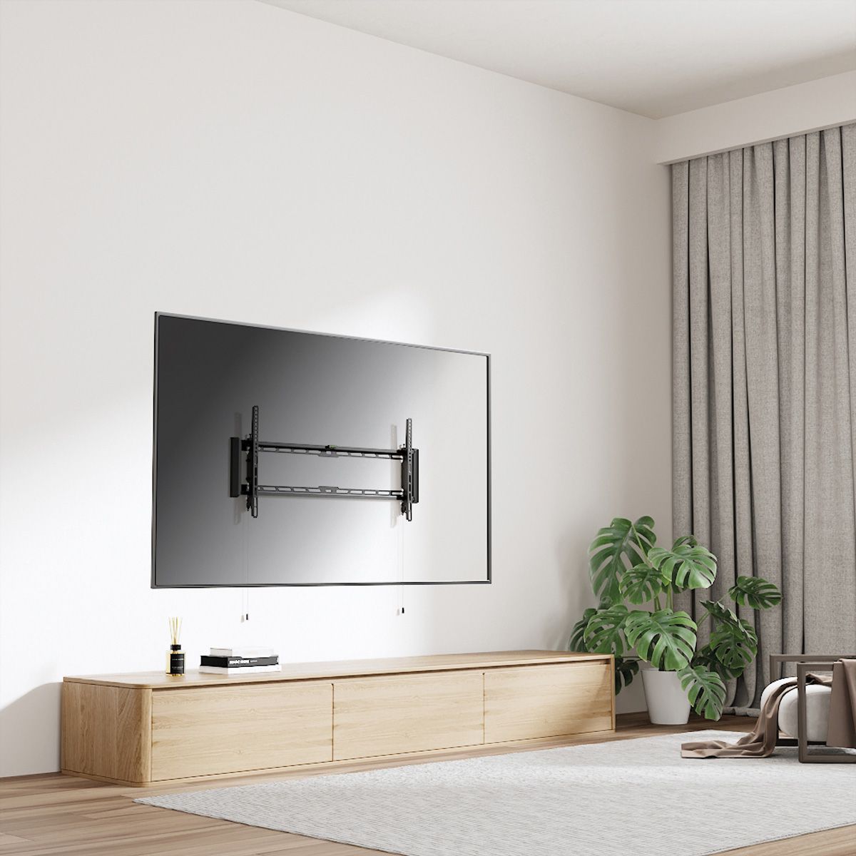 VALUE TV-Wandhalterung, neigbar, 43-90 Zoll, bis 75 kg