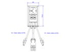 BACHMANN Elevator 1xCEE7/3 2xCAT6A 90°