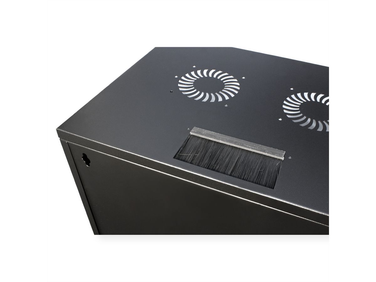 ROLINE 19-Zoll Wandgehäuse Basic 12 HE, 540x400 BxT Bausatz schwarz