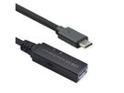 ROLINE USB 3.2 Gen 1 Aktives Repeater Kabel, Typ A - C, schwarz, 20 m