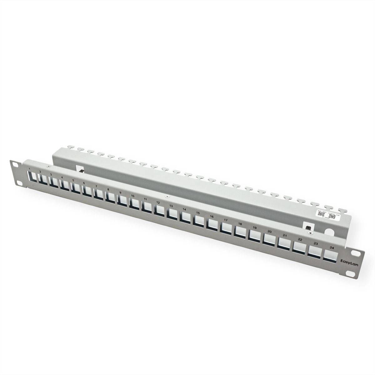 EasyLan preLink / fixLink Panel 19'' 1HE, 24x Keystone-Steckplätze