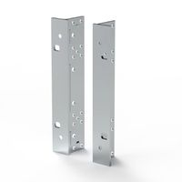 SCHROFF 19"-Winkel Typ F mit / ohne Grifflöcher für Textildichtung - 19"WINKEL 4HE M.GR. 2STK