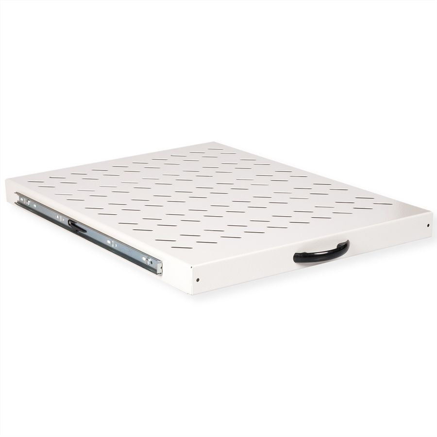 ROLINE 19-Zoll Fachboden 1 HE, ausziehbar 550 T 25 kg grau