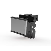 SCHROFF Aushebegriff in Trapezform, Typ 2 - TRAPEZGRIFF OP RAL9005 10STK