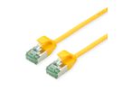 ROLINE RM U/FTP DataCenter Patchkabel Kat.6A (Class EA), slim, gelb, 0,3 m
