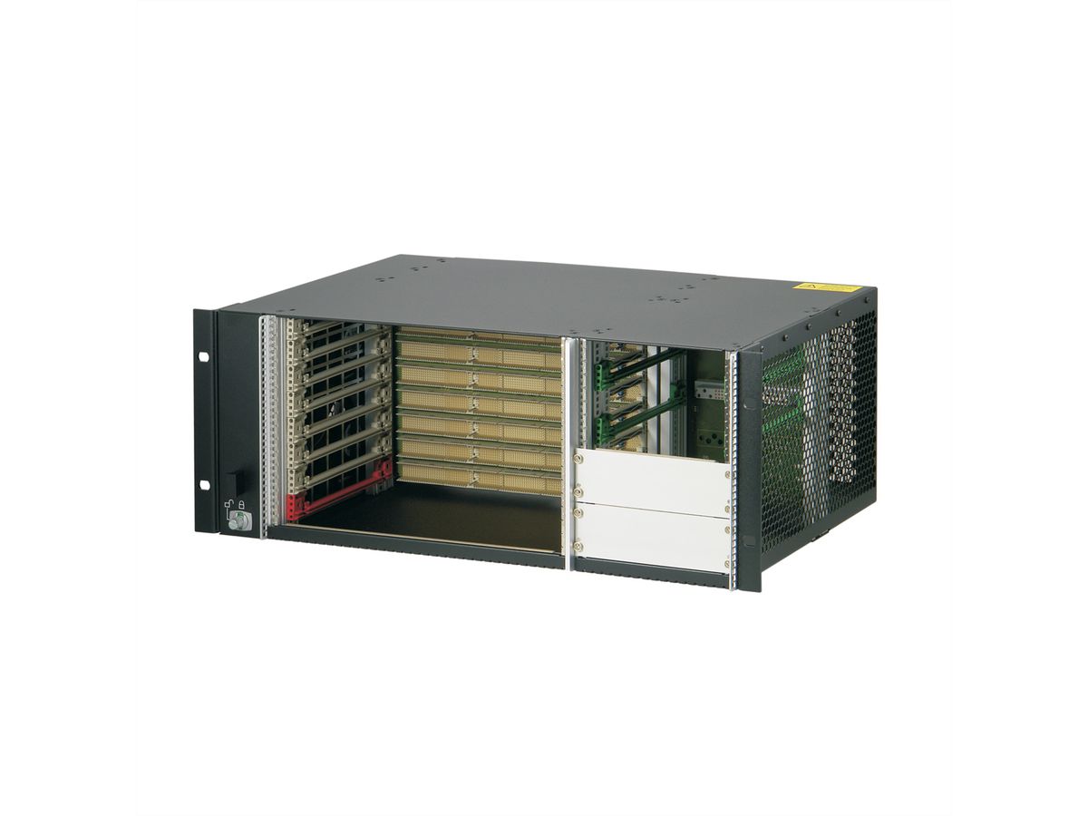 SCHROFF 4 HE, 8 Slot, mit Rear I/O, für 19"-Netzgerät - BGTR 4HE 275T 8SL CPCI 19"